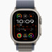 Apple Watch Ultra 2 49mm Titanium Case With S Blue Alpine Loop