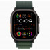 Apple Watch Ultra 2 49mm Black Titanium Case With L Dark Green Alpine Loop