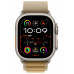 Apple Watch Ultra 2 49mm Natural Titanium Case With L Tan Alpine Loop