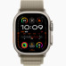 Apple Watch Ultra 2 49mm Titanium Case With M Olive Alpine Loop