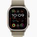 Apple Watch Ultra 2 49mm Titanium Case With L Olive Alpine Loop