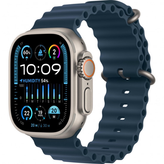 Apple Watch Ultra 2 49mm Titanium Case With Blue Ocean Band