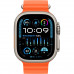 Apple Watch Ultra 2 49mm Titanium Case With Orange Ocean Band