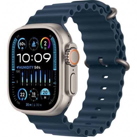 Apple Watch Ultra 2 49mm Titanium Case With Blue Ocean Band