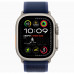 Apple Watch Ultra 2 49mm Natural Titanium Case With M/L Blue Trail Loop