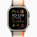 Apple Watch Ultra 2 49mm Natural Titanium Case With Orange Trail Loop