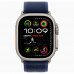 Apple Watch Ultra 2 49mm Natural Titanium Case With S/M Blue Trail Loop