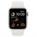 Apple Watch Series SE 2022 44mm Aluminium Case GPS, Silver/White Sport Band