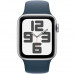 Apple Watch Series SE Gen 2 2023 40mm Aluminium Case GPS, Silver Sport Band M/L