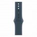 Apple Watch Series SE Gen 2 2023 44mm Aluminium Case GPS, Silver/Blue Sport Band M/L