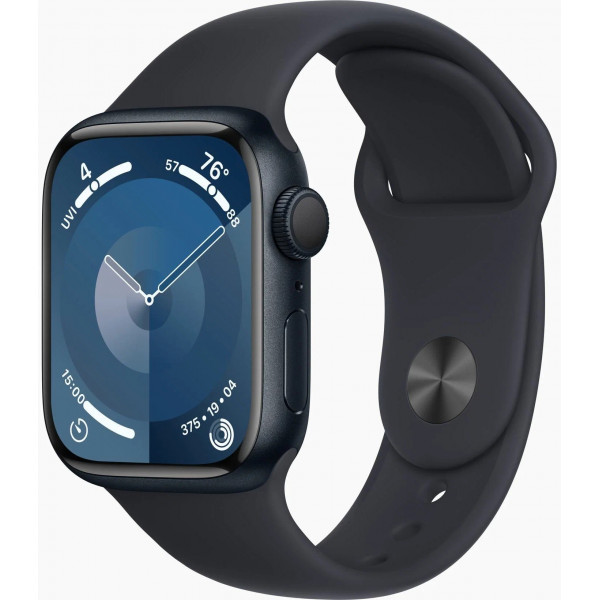 Apple Watch Series 9 45mm, Black, Sport Band S/M Apple Watch Series 9 45mm, Black, Sport Band S/M