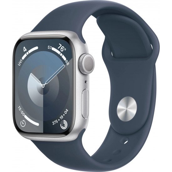 Apple Watch Series 9 45mm Aluminium Case, Starlight Sport Band M/L